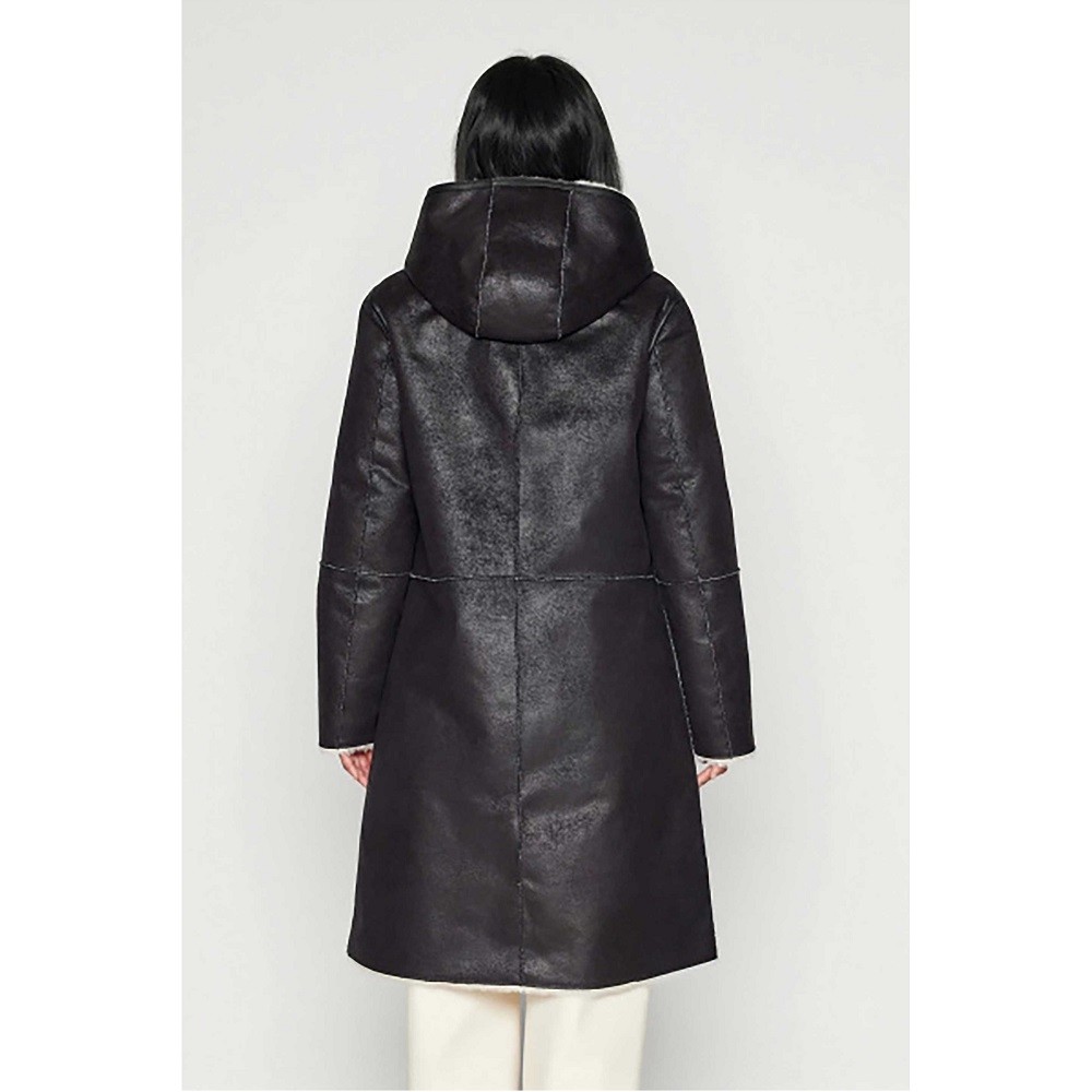 DKNY</br>Γυναικείο Faux Suede Παλτό Μαύρο DL3MFL67-BLK DKNY DKNY</br>Γυναικείο Faux Suede Παλτό Μαύρο DL3MFL67-BLK DKNY