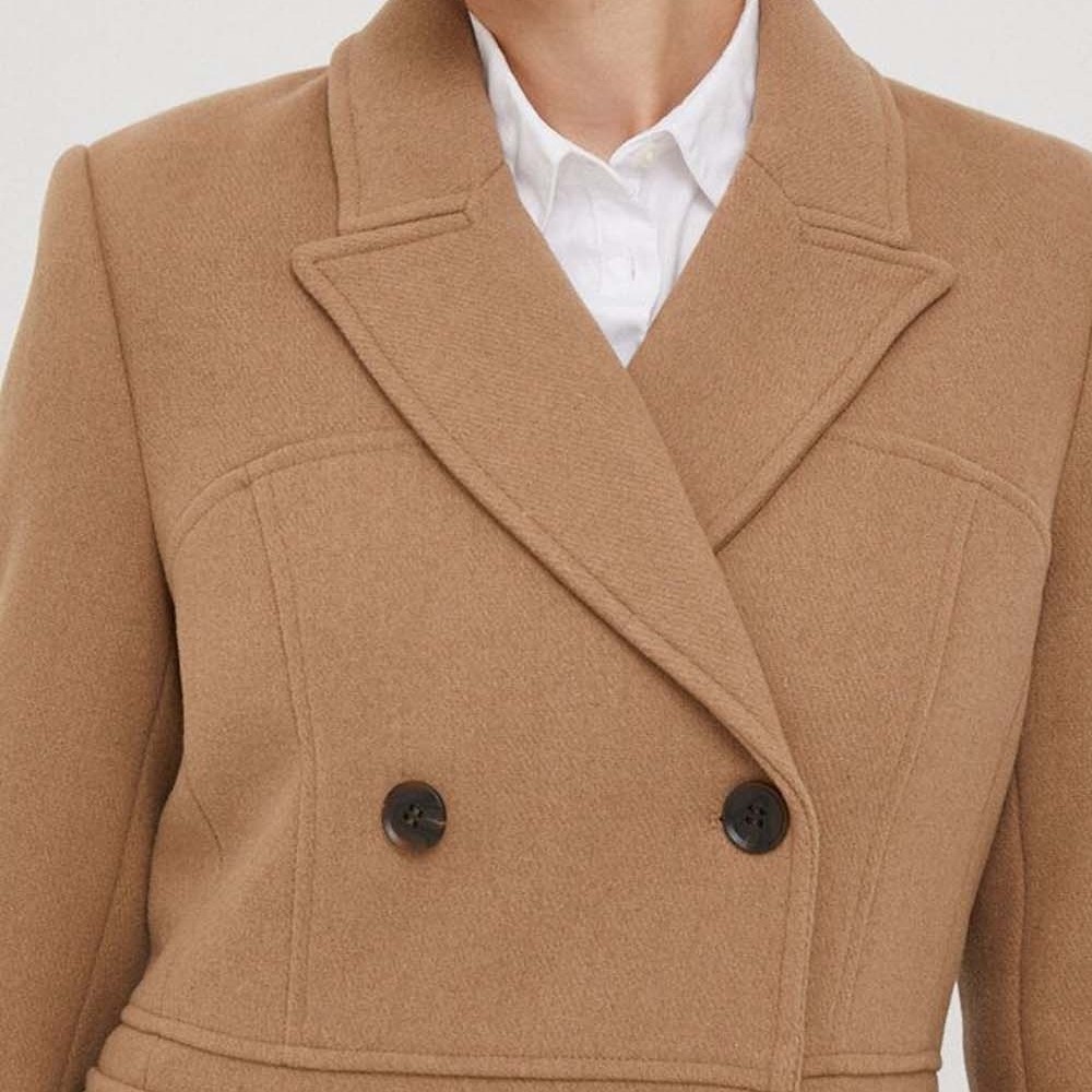 DKNY</br>Γυναικείο Παλτό Μάλλινο Κάμελ DL3MWM97-CAM DKNY