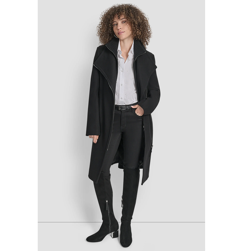 DKNY</br>DKNY DLEMWY40-BLK Γυναικείο Παλτό Μαύρο Μάλλινο DKNY</br>DKNY DLEMWY40-BLK Γυναικείο Παλτό Μαύρο Μάλλινο