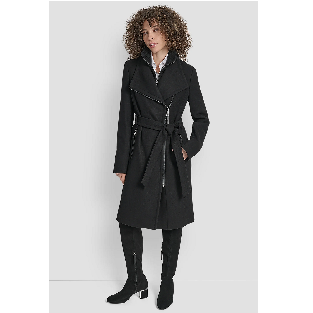 DKNY</br>DKNY DLEMWY40-BLK Γυναικείο Παλτό Μαύρο Μάλλινο DKNY</br>DKNY DLEMWY40-BLK Γυναικείο Παλτό Μαύρο Μάλλινο