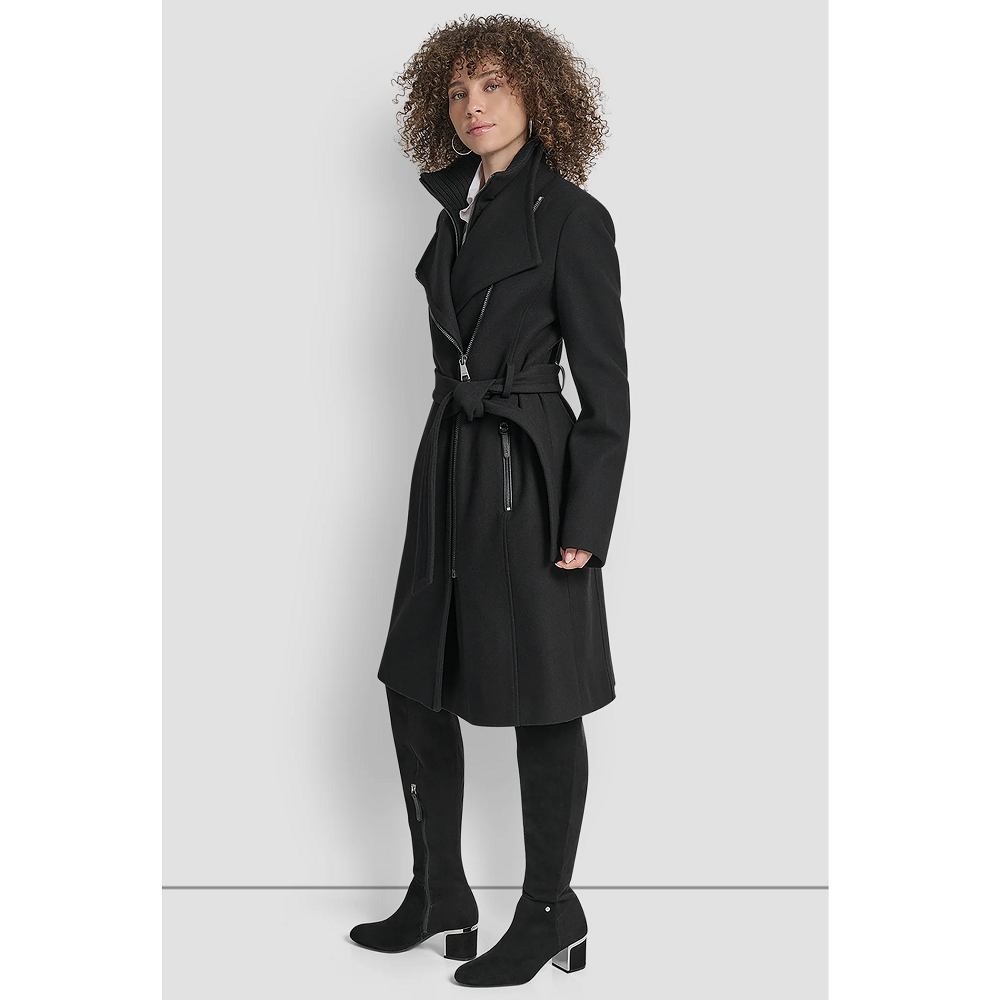 DKNY</br>DKNY DLEMWY40-BLK Γυναικείο Παλτό Μαύρο Μάλλινο DKNY</br>DKNY DLEMWY40-BLK Γυναικείο Παλτό Μαύρο Μάλλινο