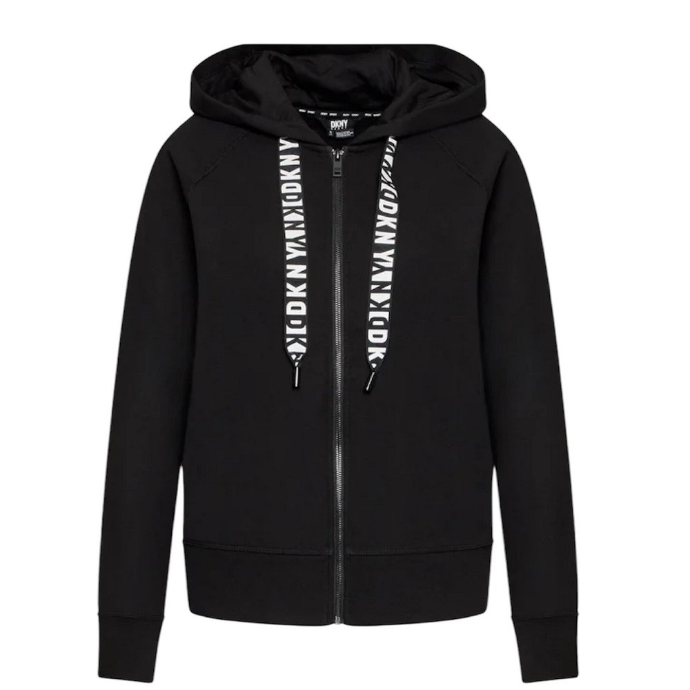 DKNY</br>Γυναικεία Ζακέτα Φούτερ Μαύρο DP2J8598-BLK DKNY DKNY</br>Γυναικεία Ζακέτα Φούτερ Μαύρο DP2J8598-BLK DKNY