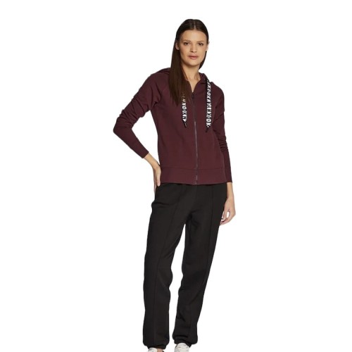 Γυναικεία Ζακέτα Φούτερ Μπορντό DP2J8598-CUT DKNY Γυναικεία Ζακέτα Φούτερ Μπορντό DP2J8598-CUT DKNY