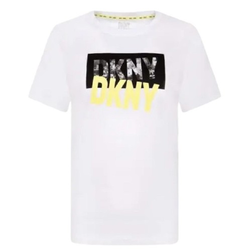 Γυναικείο T-shirt Λευκό/Κίτρινο DP2T9243-KFH DKNY