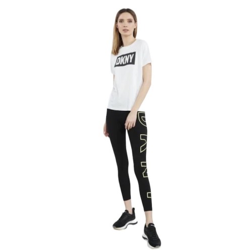 Γυναικείο T-shirt Λευκό/Κίτρινο DP2T9244-KFH T-SHIRT DKNY