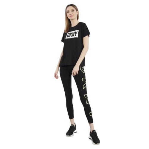 Γυναικείο T-shirt Μαύρο/Κίτρινο DP2T9244-KFN DKNY