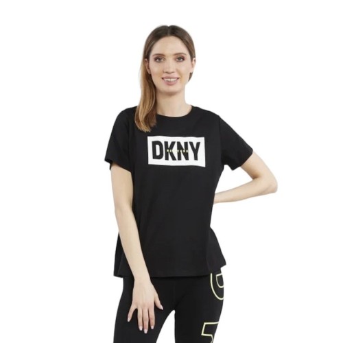 Γυναικείο T-shirt Μαύρο/Κίτρινο DP2T9244-KFN DKNY