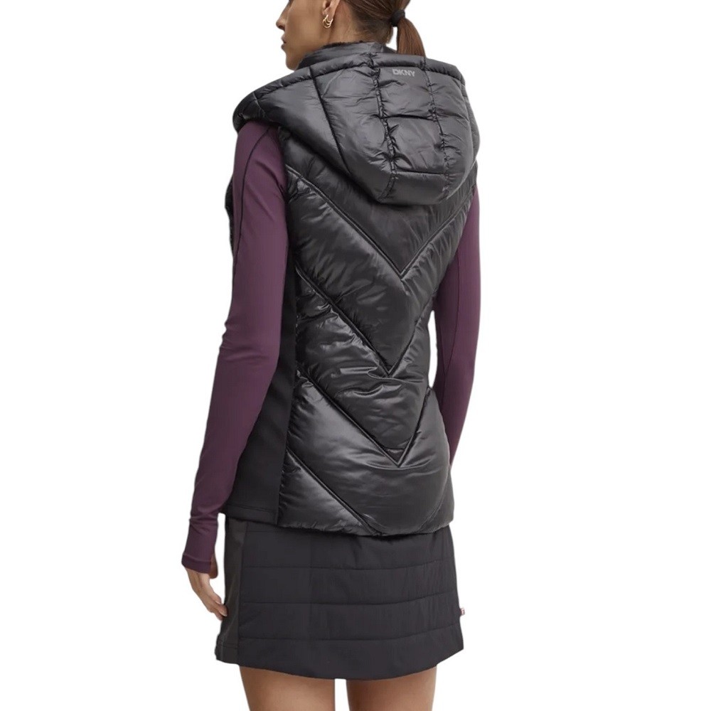 DKNY</br>Γυναικείο Μπουφάν Αμάνικο Μαύρο DP4V3157-BLK DKNY DKNY</br>Γυναικείο Μπουφάν Αμάνικο Μαύρο DP4V3157-BLK DKNY
