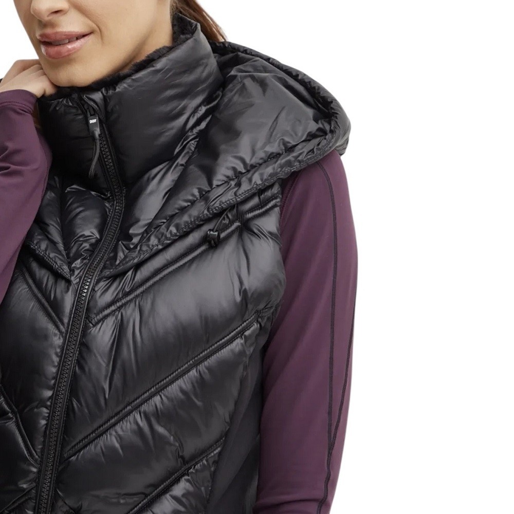 DKNY</br>Γυναικείο Μπουφάν Αμάνικο Μαύρο DP4V3157-BLK DKNY DKNY</br>Γυναικείο Μπουφάν Αμάνικο Μαύρο DP4V3157-BLK DKNY