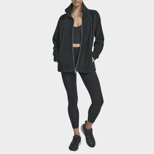 DKNY DP5J9481-BLK Γυναικεία Ζακέτα Fleece Μαύρο DKNY DP5J9481-BLK Γυναικεία Ζακέτα Fleece Μαύρο