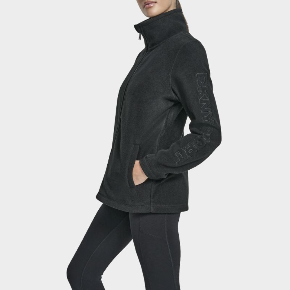 DKNY</br>DKNY DP5J9481-BLK Γυναικεία Ζακέτα Fleece Μαύρο DKNY</br>DKNY DP5J9481-BLK Γυναικεία Ζακέτα Fleece Μαύρο