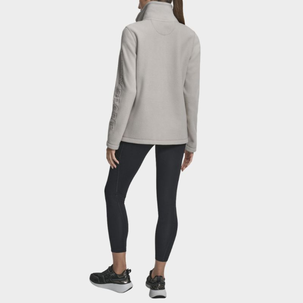 DKNY</br>DKNY DP5J9481-OTA Γυναικεία Ζακέτα Fleece Γκρι DKNY</br>DKNY DP5J9481-OTA Γυναικεία Ζακέτα Fleece Γκρι