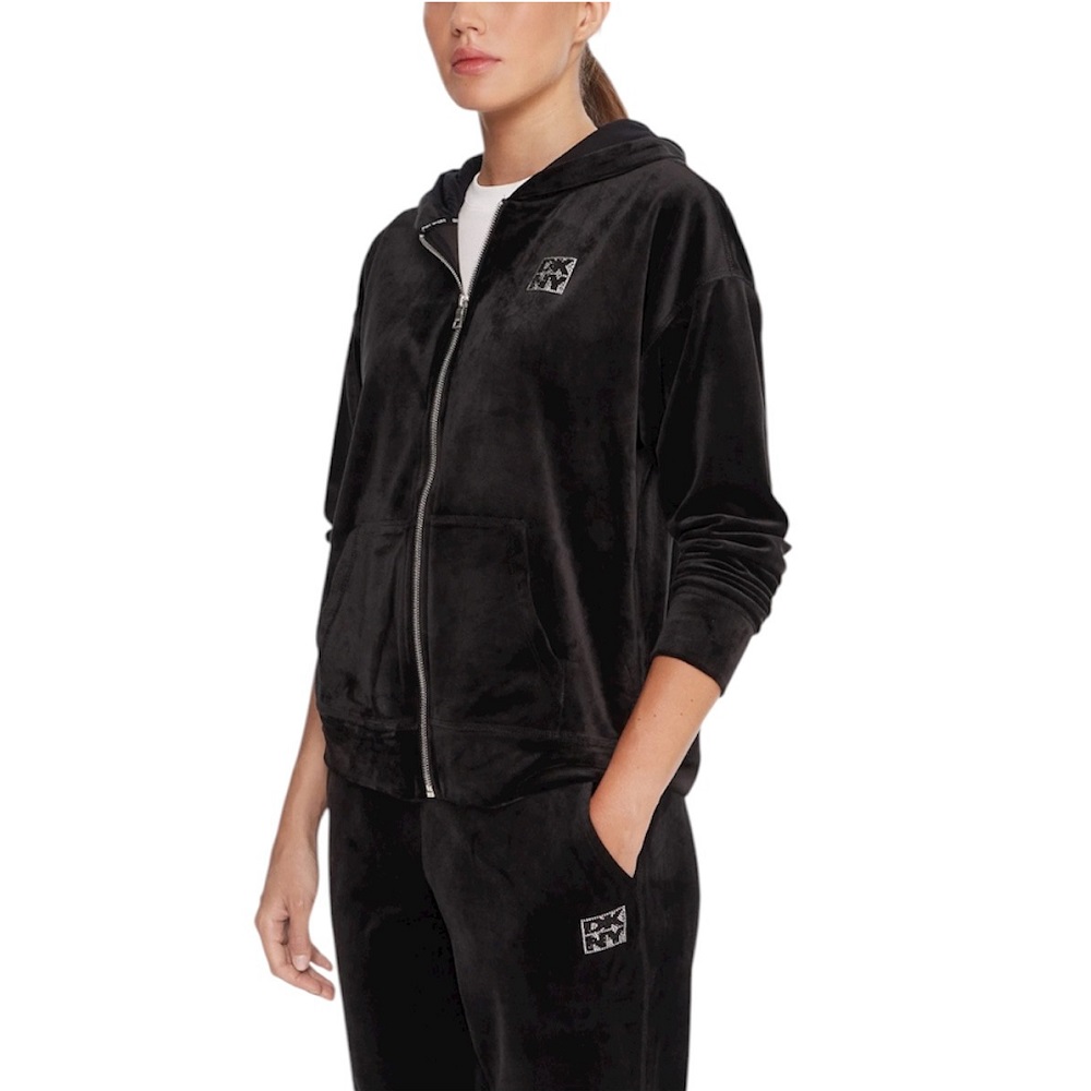 DKNY</br>DKNY DP5J9642-BLK Γυναικεία Ζακέτα Βελουτέ Μαύρο DKNY</br>DKNY DP5J9642-BLK Γυναικεία Ζακέτα Βελουτέ Μαύρο