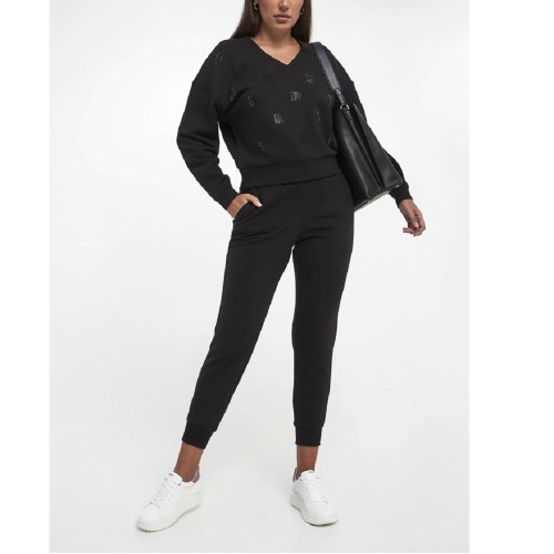 DKNY DP5P3739-BBL Γυναικείο Παντελόνι Φόρμας Μαύρο