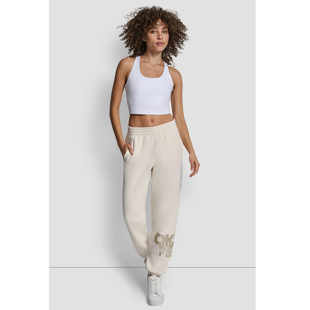 DKNY</br>DKNY DP5P3742-I1K Γυναικείο Παντελόνι Φούτερ Εκρού DKNY</br>DKNY DP5P3742-I1K Γυναικείο Παντελόνι Φούτερ Εκρού