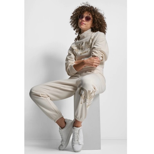 DKNY DP5P3742-I1K Γυναικείο Παντελόνι Φούτερ Εκρού