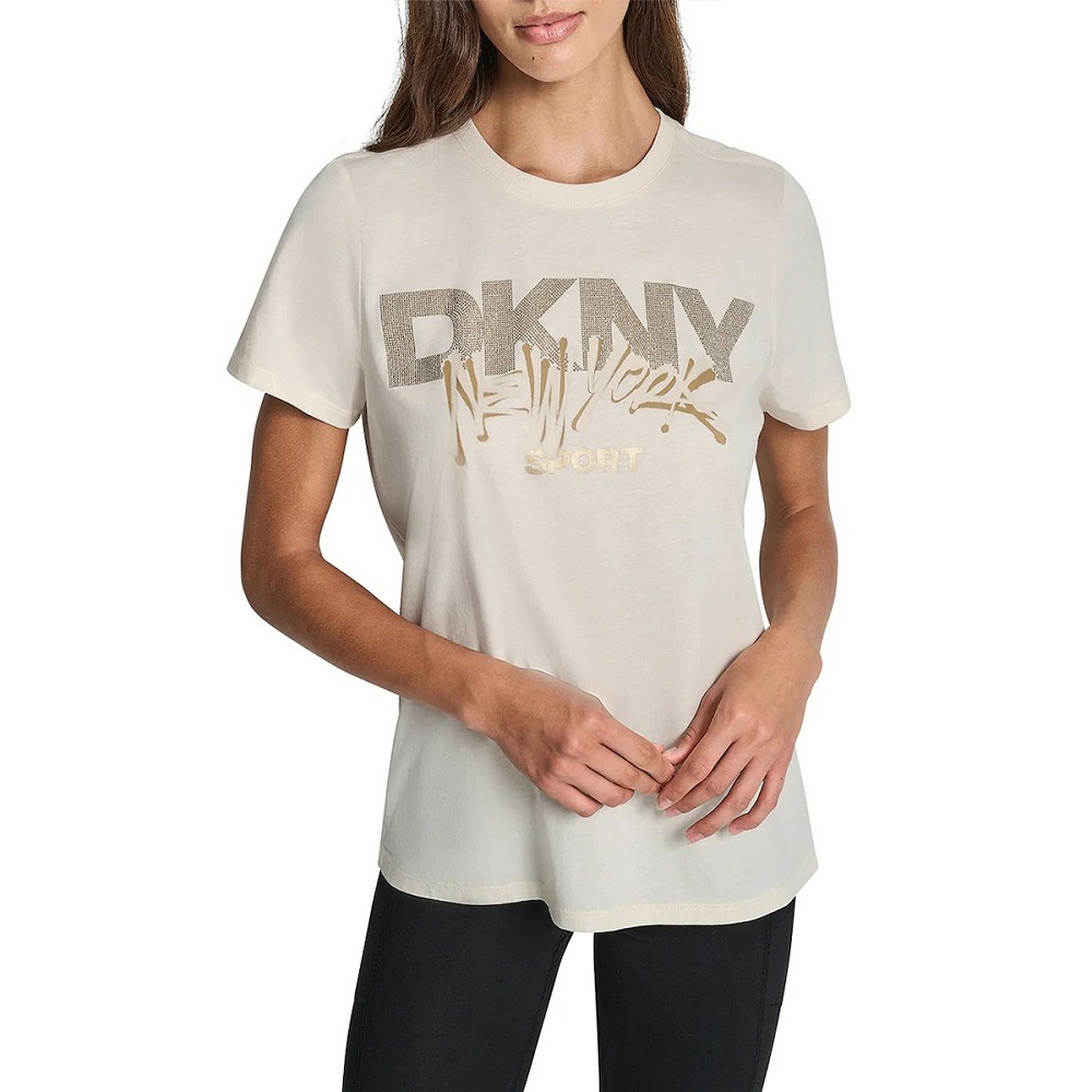 DKNY</br>DKNY DP5T1446-I1K Γυναικείο T-shirt Εκρού DKNY</br>DKNY DP5T1446-I1K Γυναικείο T-shirt Εκρού