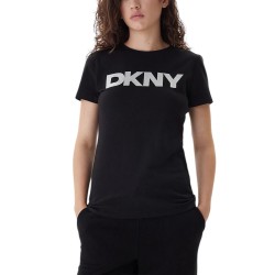 DKNY</br>DKNY DP5T9923-BSV Γυναικείο T-shirt Μαύρο/Ασημί