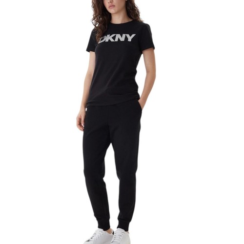 DKNY DP5T9923-BSV Γυναικείο T-shirt Μαύρο/Ασημί