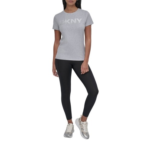 DKNY DP5T9923-PSI Γυναικείο T-shirt Γκρι/Ασημί