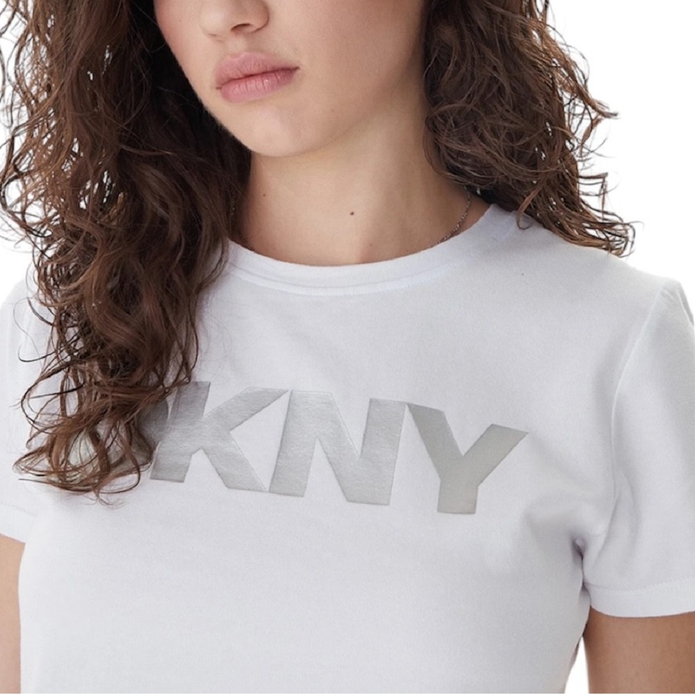 DKNY</br>DKNY DP5T9923-WTL Γυναικείο T-shirt Λευκό/Ασημί