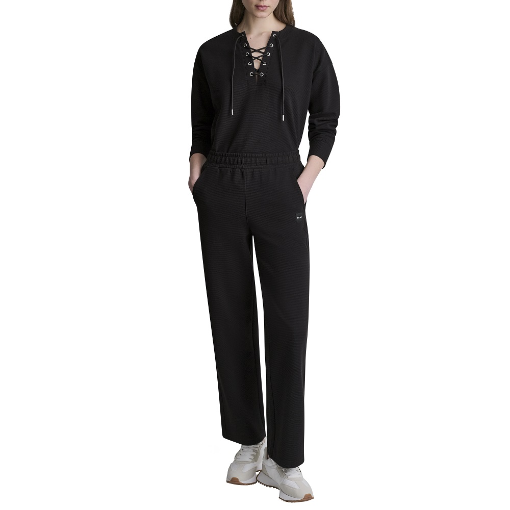 DKNY</br>DKNY DP6P3875-BLK Γυναικείο Παντελόνι Φόρμας Μαύρο DKNY</br>DKNY DP6P3875-BLK Γυναικείο Παντελόνι Φόρμας Μαύρο