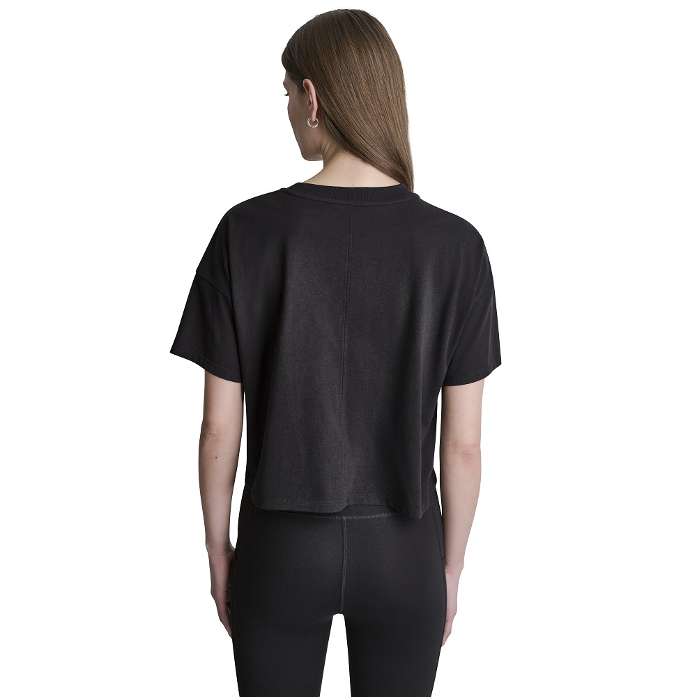 DKNY</br>DKNY DP6T1731-FRO Γυναικείο T-shirt Μαύρο/Ασημί DKNY</br>DKNY DP6T1731-FRO Γυναικείο T-shirt Μαύρο/Ασημί