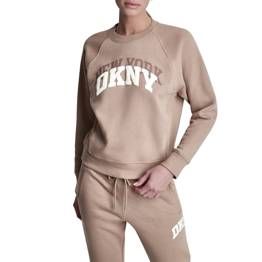 DKNY</br>DKNY DP6T1755-D53 Γυναικείο Φούτερ Μπεζ DKNY</br>DKNY DP6T1755-D53 Γυναικείο Φούτερ Μπεζ