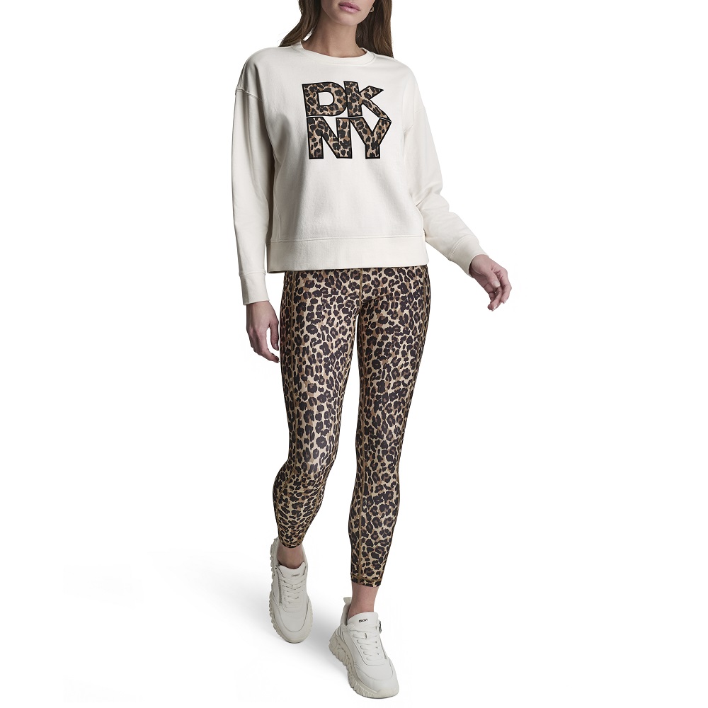 DKNY</br>DKNY DP6T1867-HLB Γυναικείο Φούτερ Εκρού Λεοπάρ Κάμελ DKNY</br>DKNY DP6T1867-HLB Γυναικείο Φούτερ Εκρού Λεοπάρ Κάμελ