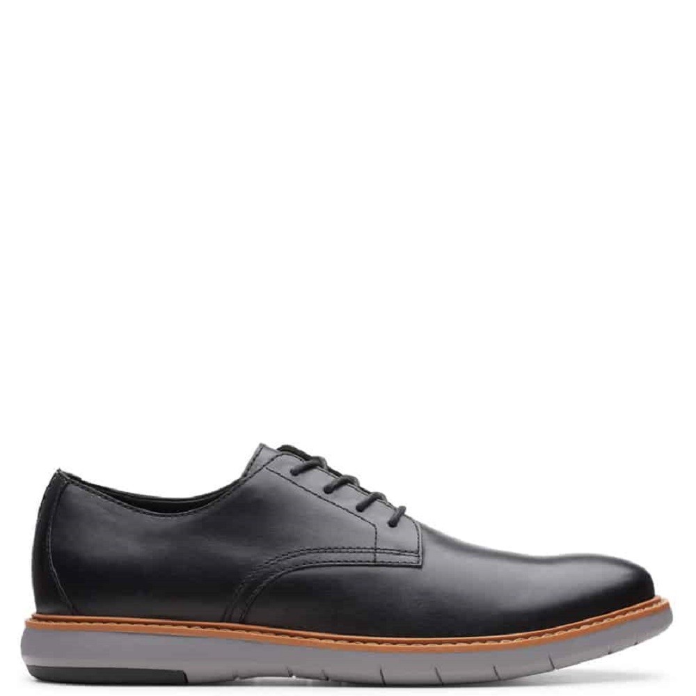 CLARKS</br>Ανδρικά Δετά Παπούτσια Μαύρο Δέρμα DRAPER LACE Clarks CLARKS</br>Ανδρικά Δετά Παπούτσια Μαύρο Δέρμα DRAPER LACE Clarks