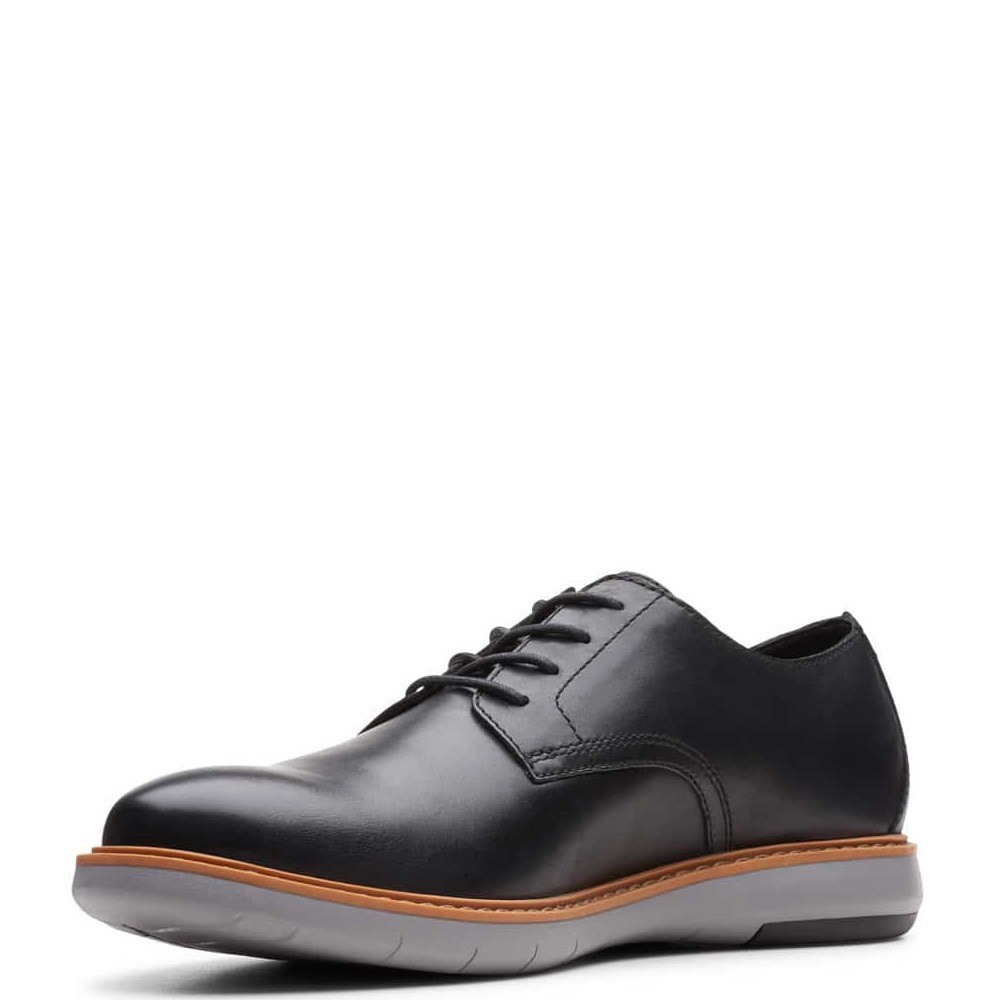 CLARKS</br>Ανδρικά Δετά Παπούτσια Μαύρο Δέρμα DRAPER LACE Clarks CLARKS</br>Ανδρικά Δετά Παπούτσια Μαύρο Δέρμα DRAPER LACE Clarks