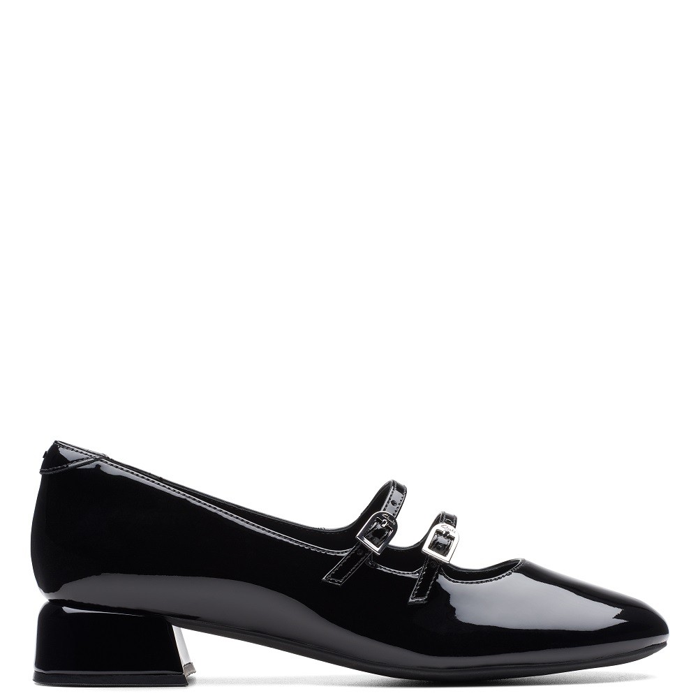 CLARKS</br>Γυναικεία Loafers Μαύρο Λουστρίνι DAISS30 SHINE Clarks CLARKS</br>Γυναικεία Loafers Μαύρο Λουστρίνι DAISS30 SHINE Clarks