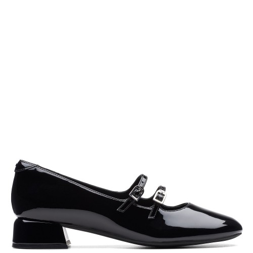 Clarks DAISS30 SHINE Γυναικεία Loafers Μαύρο Λουστρίνι