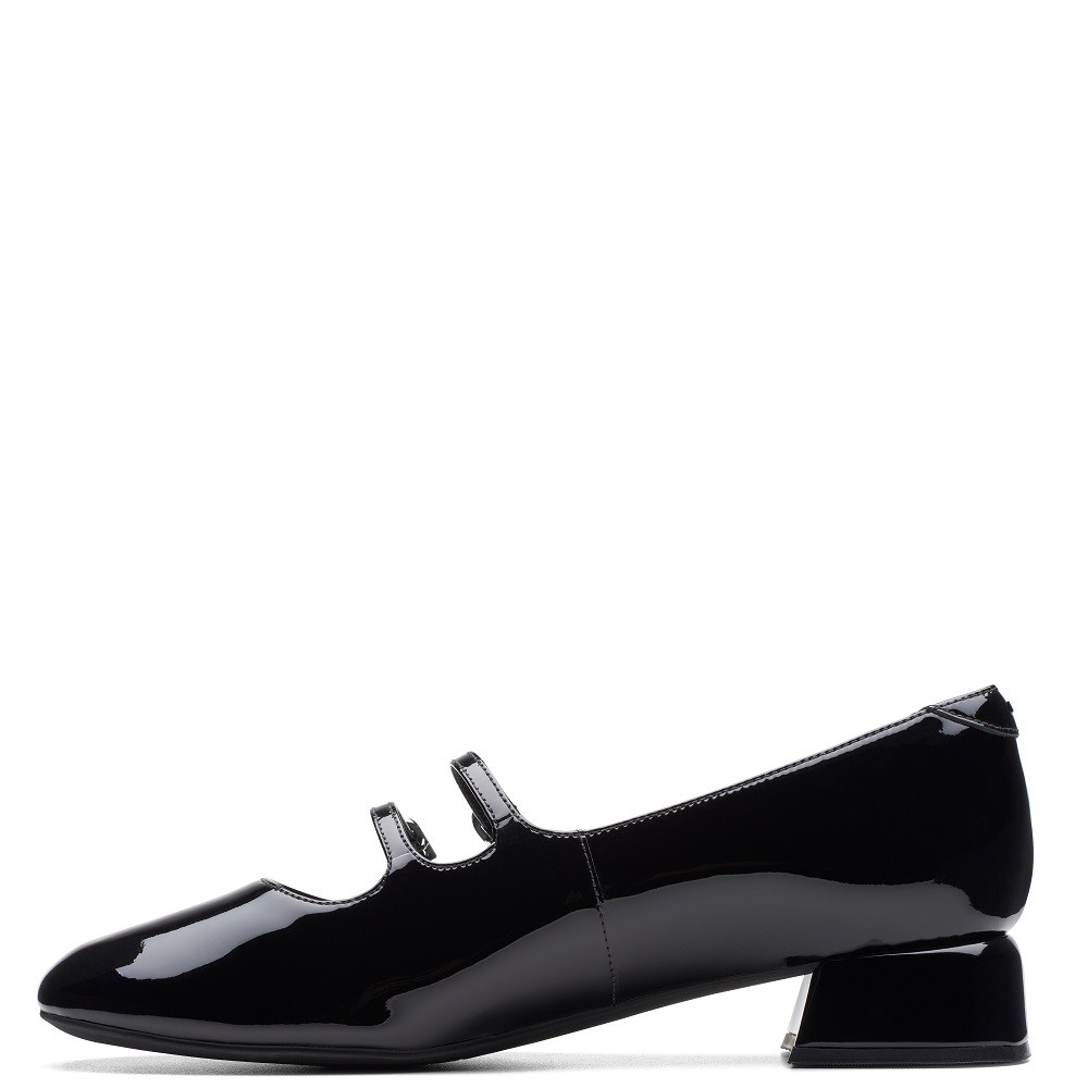 CLARKS</br>Γυναικεία Loafers Μαύρο Λουστρίνι DAISS30 SHINE Clarks CLARKS</br>Γυναικεία Loafers Μαύρο Λουστρίνι DAISS30 SHINE Clarks