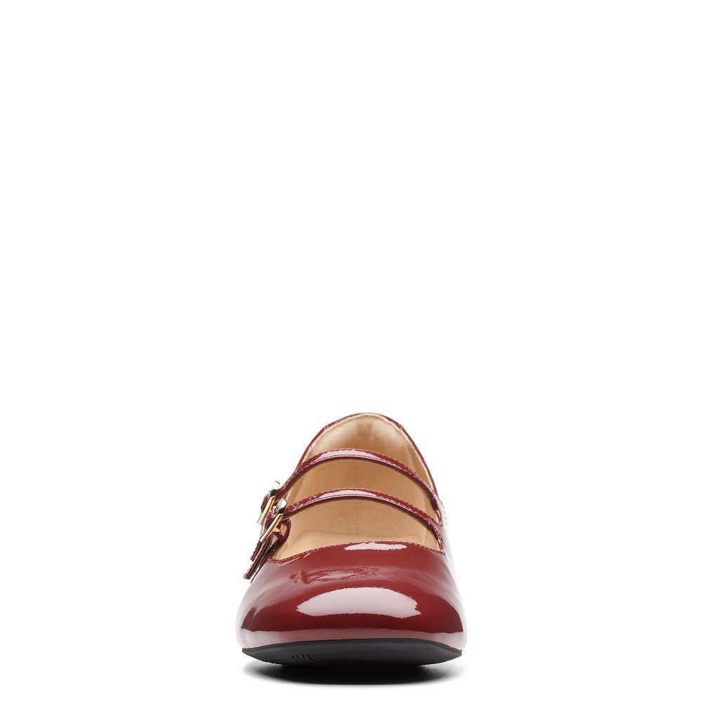 CLARKS</br>Clarks DAISS30 SHINE Γυναικεία Loafers Μπορντό Λουστρίνι CLARKS</br>Clarks DAISS30 SHINE Γυναικεία Loafers Μπορντό Λουστρίνι