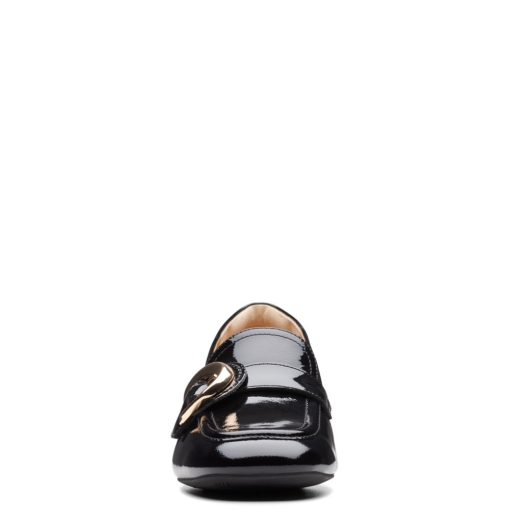 CLARKS</br>Γυναικεία Loafers Μαύρο Λουστρίνι DAISS30 TRIM Clarks CLARKS</br>Γυναικεία Loafers Μαύρο Λουστρίνι DAISS30 TRIM Clarks