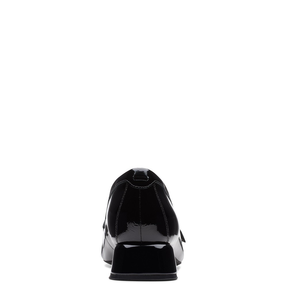 CLARKS</br>Γυναικεία Loafers Μαύρο Λουστρίνι DAISS30 TRIM Clarks CLARKS</br>Γυναικεία Loafers Μαύρο Λουστρίνι DAISS30 TRIM Clarks