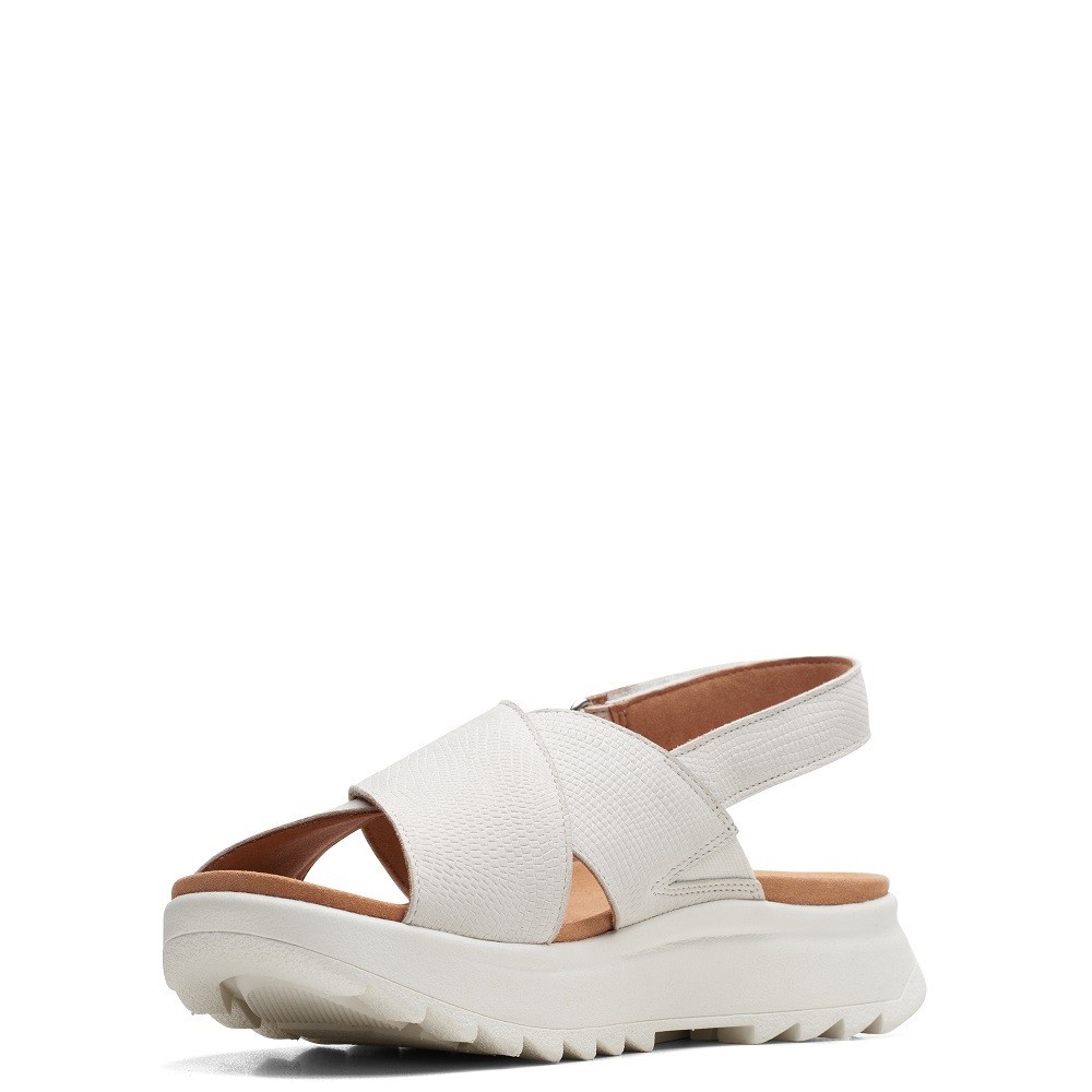 CLARKS</br>Γυναικεία Σανδάλια Off White Δέρμα DASHLITE WISH Clarks CLARKS</br>Γυναικεία Σανδάλια Off White Δέρμα DASHLITE WISH Clarks