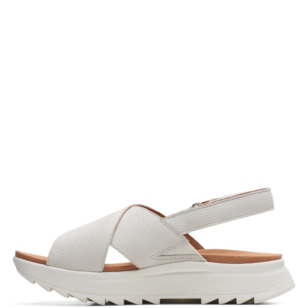 CLARKS</br>Γυναικεία Σανδάλια Off White Δέρμα DASHLITE WISH Clarks CLARKS</br>Γυναικεία Σανδάλια Off White Δέρμα DASHLITE WISH Clarks