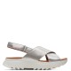 CLARKS</br>Γυναικεία Σανδάλια Ασημί Δέρμα DASHLITE WISH Clarks CLARKS</br>Γυναικεία Σανδάλια Ασημί Δέρμα DASHLITE WISH Clarks