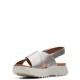 CLARKS</br>Γυναικεία Σανδάλια Ασημί Δέρμα DASHLITE WISH Clarks CLARKS</br>Γυναικεία Σανδάλια Ασημί Δέρμα DASHLITE WISH Clarks
