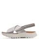 CLARKS</br>Γυναικεία Σανδάλια Ασημί Δέρμα DASHLITE WISH Clarks CLARKS</br>Γυναικεία Σανδάλια Ασημί Δέρμα DASHLITE WISH Clarks