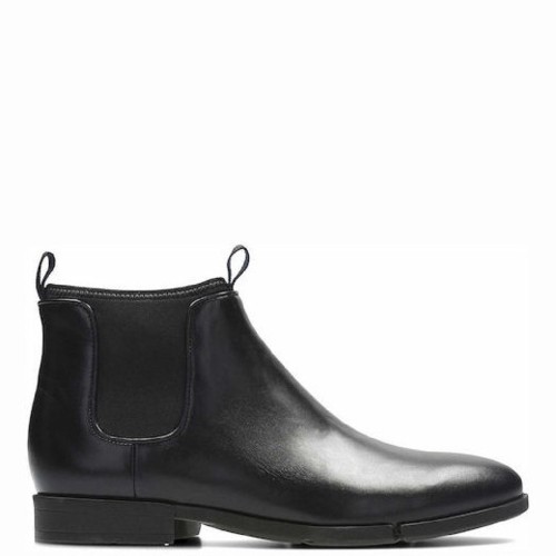 Ανδρικά Μποτάκια Μαύρο Δέρμα Chelsea DAULTON UP Clarks Ανδρικά Μποτάκια Μαύρο Δέρμα Chelsea DAULTON UP Clarks