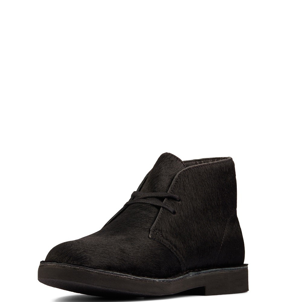 CLARKS</br>Γυναικεία Μποτάκια Μαύρο Suede DESERT BOOT2 Clarks