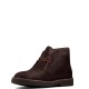 CLARKS</br>Γυναικεία Μποτάκια Μπορντό Suede DESERT BOOT2 Clarks