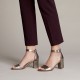 CLARKS</br>Γυναικεία Πέδιλα Ατσάλι Δέρμα DEVA MAE Clarks