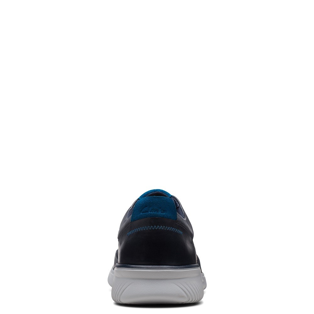 CLARKS</br>Ανδρικά Δετά Παπούτσια Μπλε Δέρμα DONAWAY RUN Clarks CLARKS</br>Ανδρικά Δετά Παπούτσια Μπλε Δέρμα DONAWAY RUN Clarks