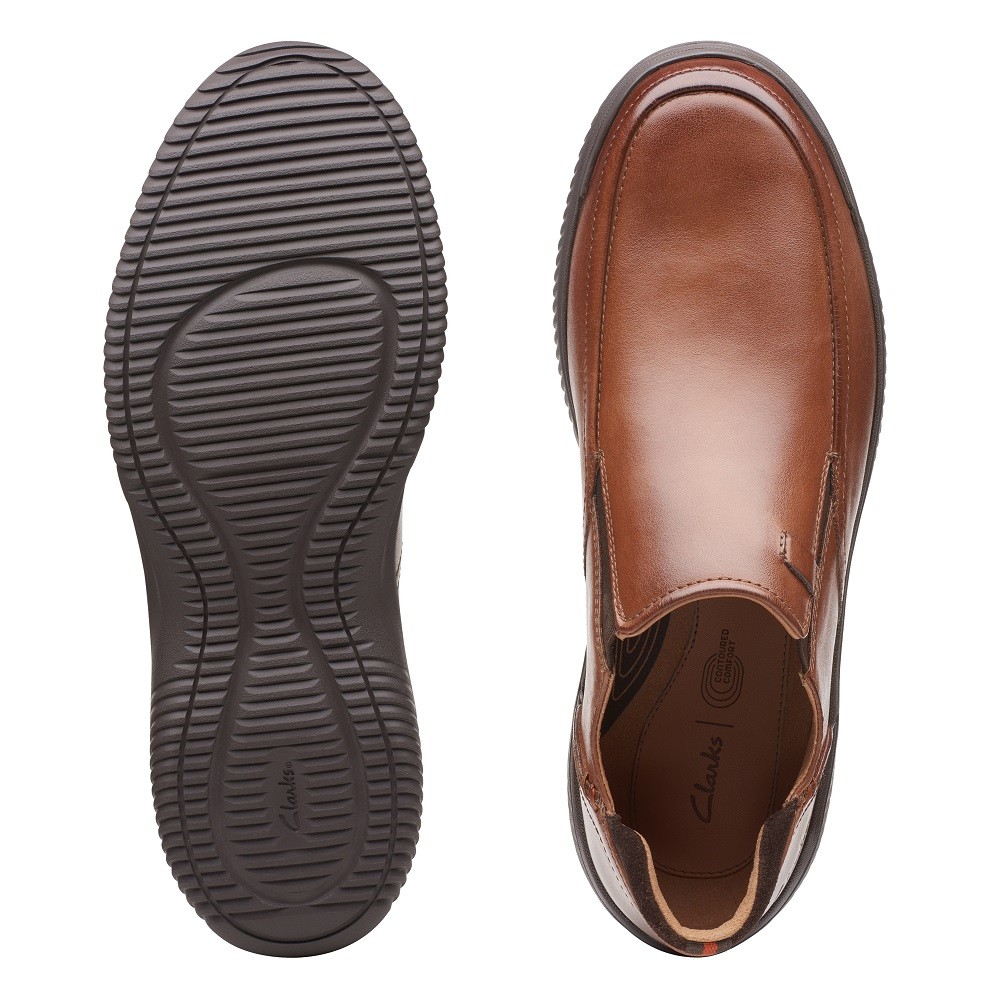 CLARKS</br>Ανδρικά Παντοφλέ Παπούτσια Ταμπά Δέρμα DONAWAY STEP Clarks