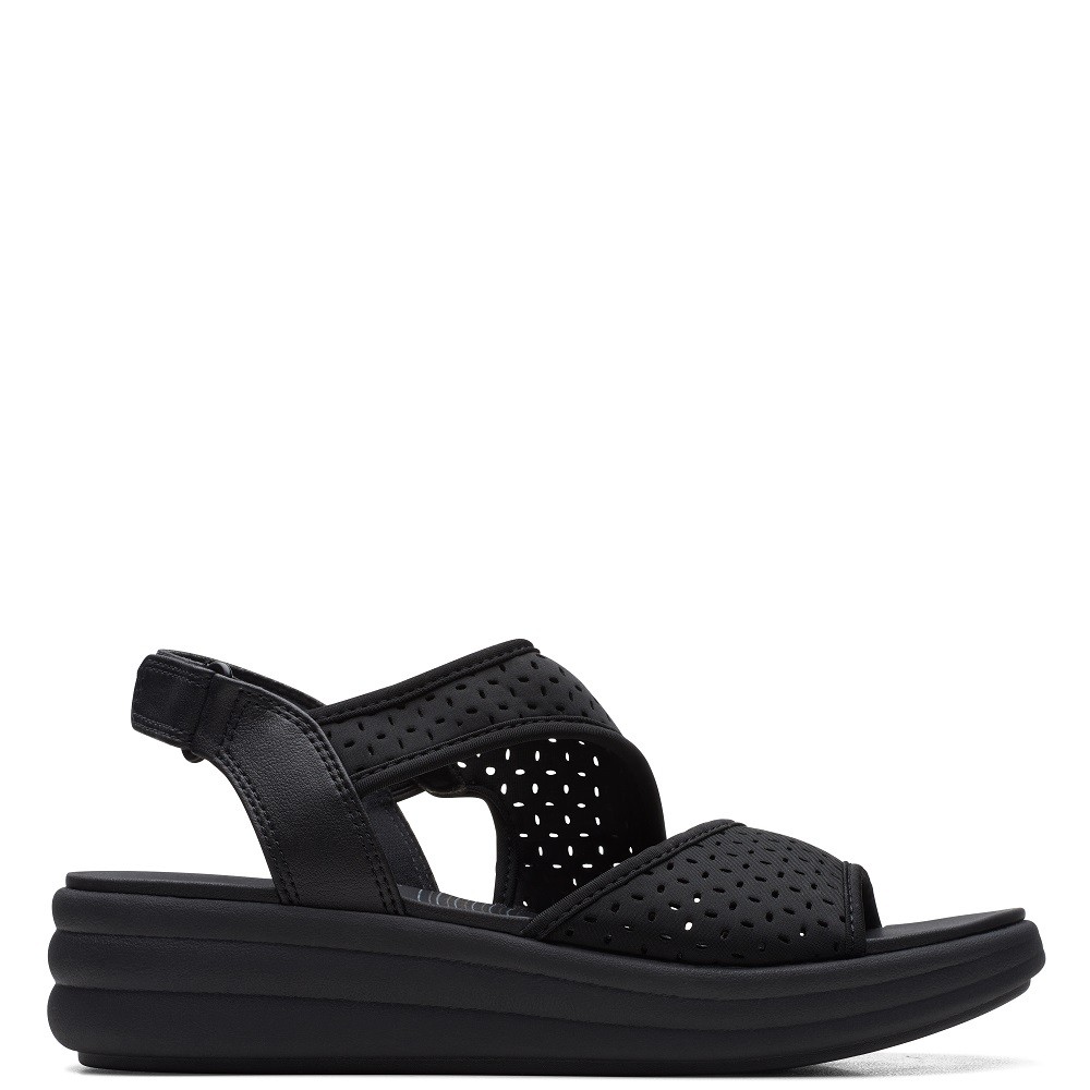 CLARKS</br>Γυναικεία Σανδάλια Μαύρο DRIFT FERN Clarks
