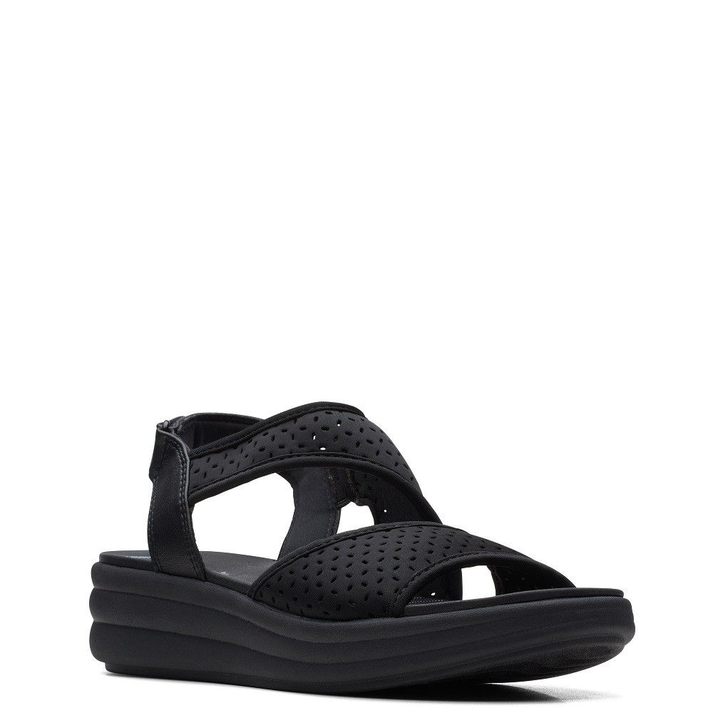 CLARKS</br>Γυναικεία Σανδάλια Μαύρο DRIFT FERN Clarks